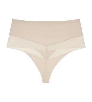 Triumph - Comfort Contour Highwaist String nude beige - Gr. - XL