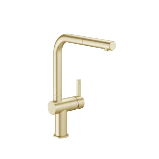 KWC BEVO E Küche Auszugauslauf A 225 mm, seitenbedient, brushed gold 3600018013