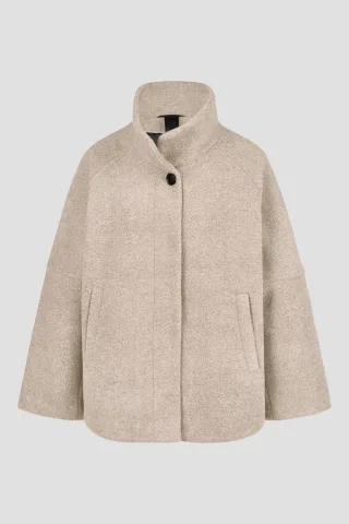 Barbara Lebek - Wolljacke beige - Gr. - 46