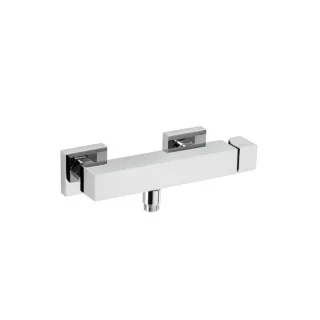 Herzbach NeoCastell Brausearmatur 12.210000.1.01 Aufputz, schraubbare Wandrosetten, chrom