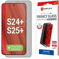 Displex Displayschutzglas Privacy Glass für Samsung Galaxy S24+, Samsung Galaxy S25+, Blickschutz Displayschutzfolie Displayschutz kratzer-resistent 10H