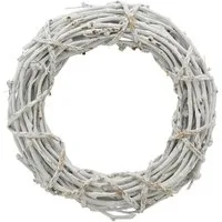 matches21 HOME & HOBBY Dekokranz Türkränze Rattan weiß gewickelt 4 Größen