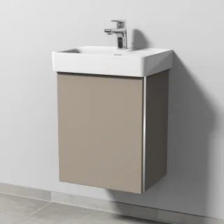 Sanipa 3way Waschtischunterbau zu Laufen Pro S Waschtisch mit 1 Tür, Sandgrau-Matt BS78367