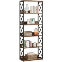 Tribesigns Bücherregal industrielles Display-Standregal, 178cm hoher Aufbewahrungsorganisator