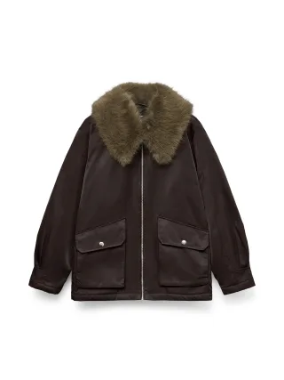 VERO MODA - VMSEOUL SHORT JACKET GA Chocolate Torte - Gr. - S