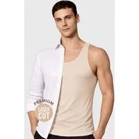 DDOnlineShop Unterhemd Herren Unsichtbar – Lasercut & Nahtlos, Clean Cut,Premium Qualität (Set, 2-St., 2er-Pack) A1014