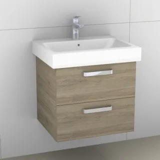 Artiqua 413 Waschtischunterschrank für iCon 124060, 124063 Sanremo Eiche quer NB, 413-WU2L-K01-7145- 413-WU2L-K01-7145-428