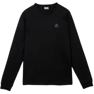 Diesel - Langärmliges Schwarzes T-shirt