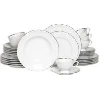 CreaTable Kombiservice Maria Theresia, Kombi-Service 30-tlg (30-tlg), 6 Personen, Porzellan, Traditionelle Porzellanform