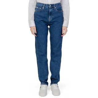 Hoch geschnittene gerade Jeans