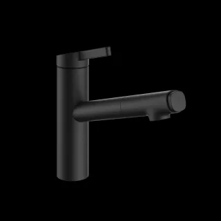 KWC Hebelmischer FIT Auszugbrause A205, matt black,125573 125573