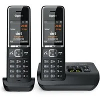 Gigaset COMFORT 550A Duo Schwarz Schnurloses Telefon Schnurloses DECT-Telefon