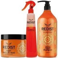 Redist Haarpflege-Set Argan Pflege-Set - Shampoo + Haarkur + Conditioner, Spar-Set, 3-tlg.