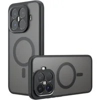 Wigento Handyhülle Für Xiaomi 15T Pro 5G Armor MagSafe TPU PC Hybrid Schutz Hülle Schwarz, Stilvoll, MagSafe, präzise Passform