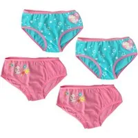 Disney Frozen Schlüpfer 4x Die Eiskönigin Anna+Elsa Unterhosen Slips Schlüpfer 4-10 Jahre (Packung)