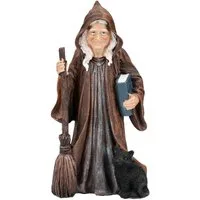 Figuren Shop GmbH Dekofigur Hexenfigur Aldora – Hexe Statue Dekofigur Gothic Deko 19 cm Zauberin