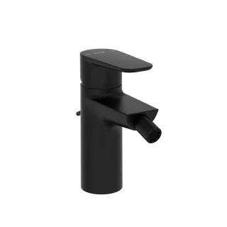 VitrA Flow Soft Einhebel-Bidetmischer mit Ablaufgarnitur Höhe 15 cm Schwarz Matt,A4305436EXP A4305436EXP