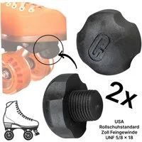 PowerDyne Rollschuhe Powerdyne Rollschuh Figure Jam Plug Tanz-Stopper 5/8” Schwarz (1 Paar)