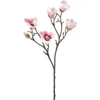 Kunstblume Blütenzweig Magnolie, Emerald, Höhe 65 cm, Farbe: Rosa