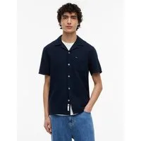 Tommy Jeans Leinenhemd TJM REGULAR LINEN BLEND CAMP mit Reverskragen