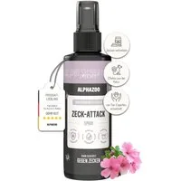ALPHAZOO Zeckenschutzmittel ZeckAttack Zeckenspray für Hunde 100ml, 100 ml, Effektiver Zeckenschutz mit natürlichem Inhalt