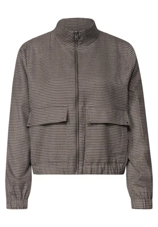 Street One - P_Zip Jacket Houndstooth 37870_sanded_amber - Gr. - 34