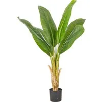 Kunstpalme Banane, Creativ green, Höhe 110 cm, mit naturgetreuem Blattwerk