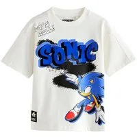 Next T-Shirt Sonic T-Shirt mit Wendepailletten 100 % Baumwolle (1-tlg)