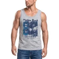 Neverless Tanktop Herren Tank-Top Aufdruck Malibu Beach California Surf Classic Sonne mit Print