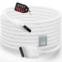 GreenHec USB C Ladekabel 60w 1m 2m 3m Cable Datenkabel Typ-C Kabel USB-Kabel, Keine Angabe, Typ C (Eurostecker), USB-C (300 cm), iPhone 15 16 Samsung Galaxy S22 S23 S24 Aufladekabel