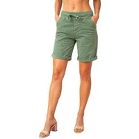 MELLY & CO Bermudas Baumwoll-Damen-Shorts im 5-Pocket-Style mit Tunnelzug & Stretch-Anteil Elastikbund mit Tunnelzug