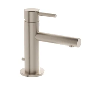 VitrA Origin Einhebel-Waschtischmischer mit Ablaufgarnitur Höhe 15 cm gebürstet,A4256734 A4256734