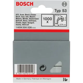 Bosch Feindrahtklammer Typ 53, 11,4mm breit - 1609200326