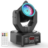 ZonQoonz Discolicht 30W Mini-Moving-Head-Scheinwerfer mit RGB-Halo für Hochzeiten DJ Party