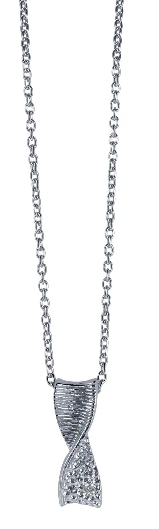 Orphelia Damen-Kette aus 925er Sterlingsilber mit Anhänger – Silber ZH-6028