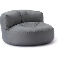 Lumaland Sitzsack Round Sofa Sitzkissen Bean Bag Couch Lounge, inkl. Rückenlehne In-& Outdoor 90x90x50cm
