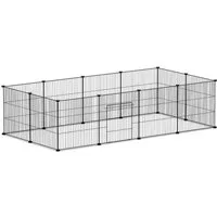 Clanmacy Freigehege Freigehege DIY Hamster Welpenauslauf Laufgitter 12Stück 35x35cm