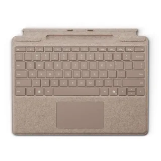 Microsoft Surface Pro Keyboard mit Stiftaufbewahrung | Sand | QWERTZ | kompatibel mit Surface Pro Copilot+ PC (11. Edition) Surface Pro 9 & Surface Pro 8