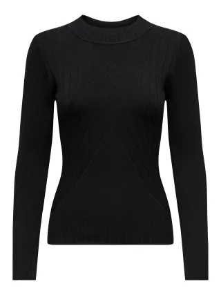JDY - JDYKATE L/S PULLOVER KNT Black - Gr. - S