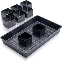 Zenker Springform Backform-Set für Zahlen und Buchstaben, Kuchenformen, 9-teilig