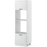 Vicco Mikrowellenumbauschrank R-Line, Weiß Landhaus/Weiß, 60 cm (1-St)