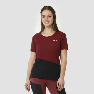 SALEWA - Puez Sporty Dry'Ton T-Shirt Damen - Rot (Gr.42)