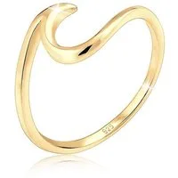 Elli Fingerring Wellen Wave Maritim Meer 925 Silber, Wellen