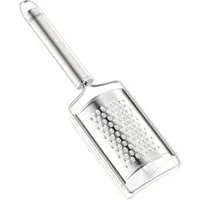 Leifheit Muskatreibe Muskatreibe Edelstahl, Edelstahl, (1-St), Edelstahl, ovale Griffform, Aufhängeöse, auch für Parmesan, Ingwer etc