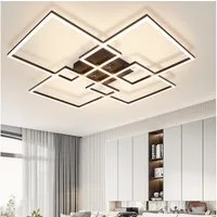 ZMH LED Deckenleuchte 32W 3000K Modern 4 Rahmen Deckenlampe Schlafzimmer&Wohnzimmer, Augenschutz, Einfache Installtion, Einstellbare Helligkeit, LED fest integriert, Küchenlampe Esszimmerlampe Rechteckig für Schlafzimmer