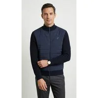 OLYMP Hybridjacke mit gesteppten Einsätzen, Modern fit, Stehkragen