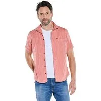 Engbers Kurzarmhemd Herren Overshirt mit Comfort-Stretch, Rosa