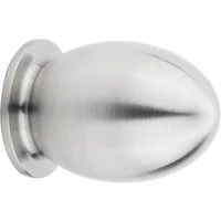 SO-TECH® Möbelknopf Möbelknauf HAMILTON Ø 15- 30 mm Edelstahl gebürstet modern, Höhe: 25 mm / Durchmesser: 15 mm