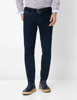 Brax Herren Five-Pocket-Hose Style CHRIS DEEP BLUE USED, denim dunkelblau, Gr. 33/34