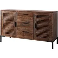 WOLF MÖBEL Sideboard (140x45x85), DETROIT Kommode mit 2 Türen / 3 Schubladen